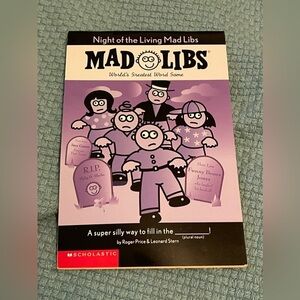 UNUSED 1994 Mad Libs:Night of the Living Mad Libs